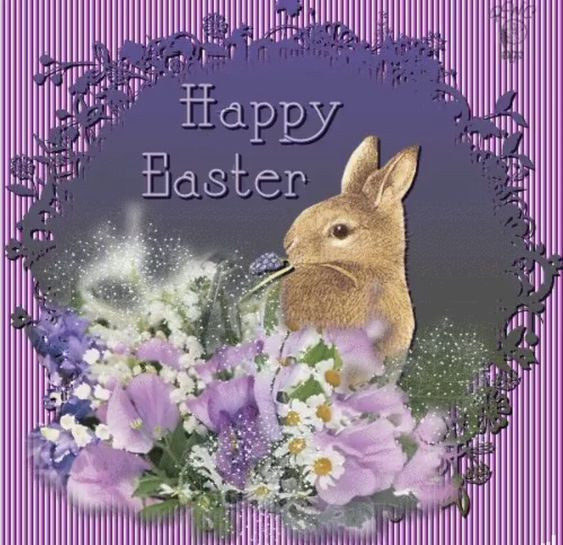 Best Easter Quotes
 Purple Vintage Happy Easter Quote s and