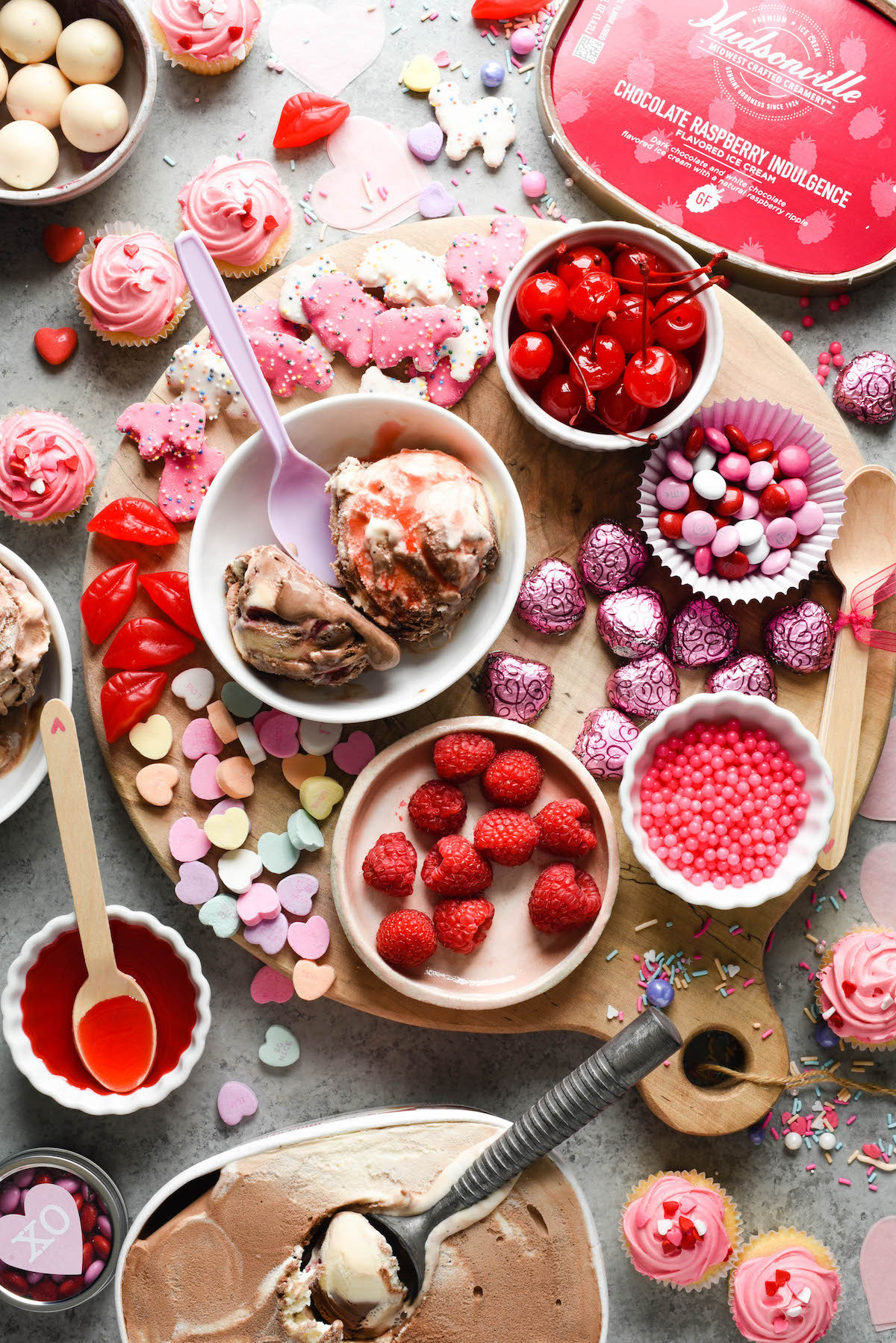 Best Valentines Desserts
 Dessert Board Sundae Bar for Valentine s Day Foxes
