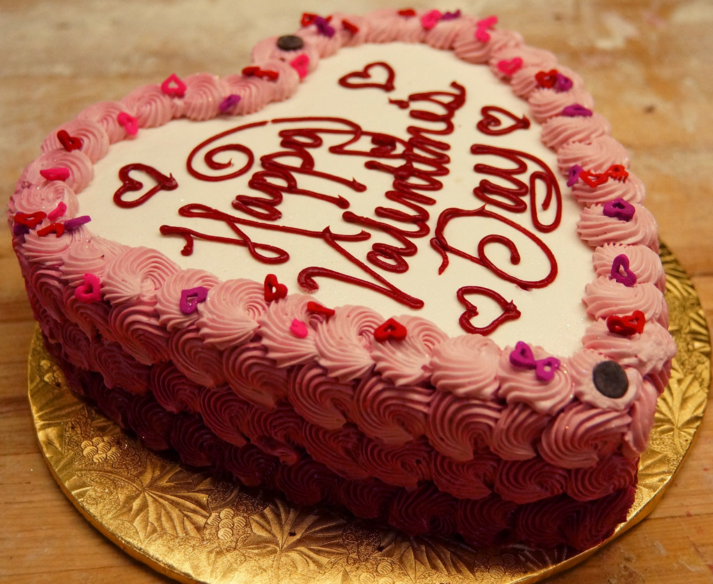 Cakes For Valentines Day
 Ombre Heart Cake for Valentines Day Free Delivery in Lahore