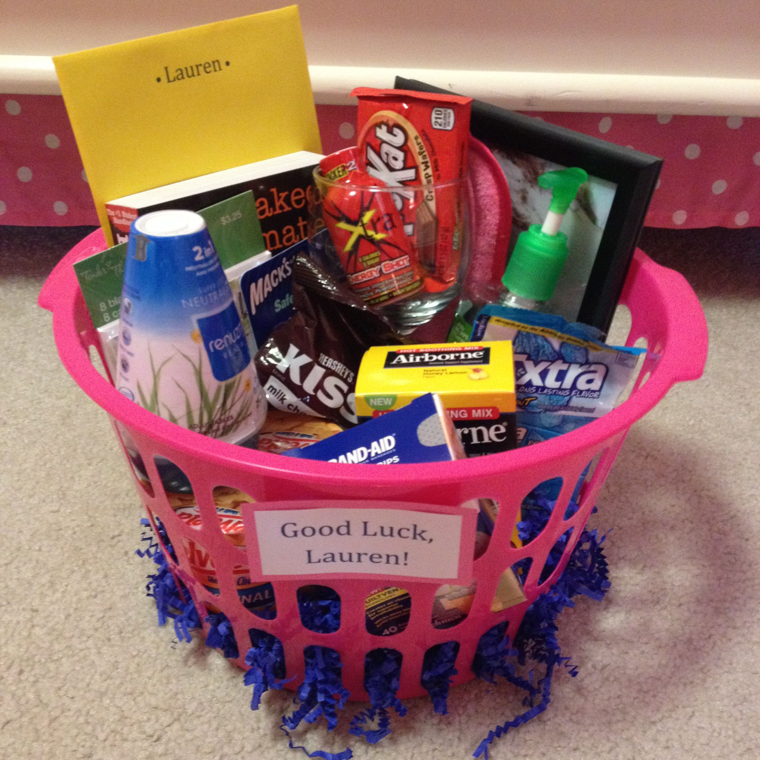 College Boyfriend Gift Ideas
 Going Away To College Gift Basket For Boyfriend Basket