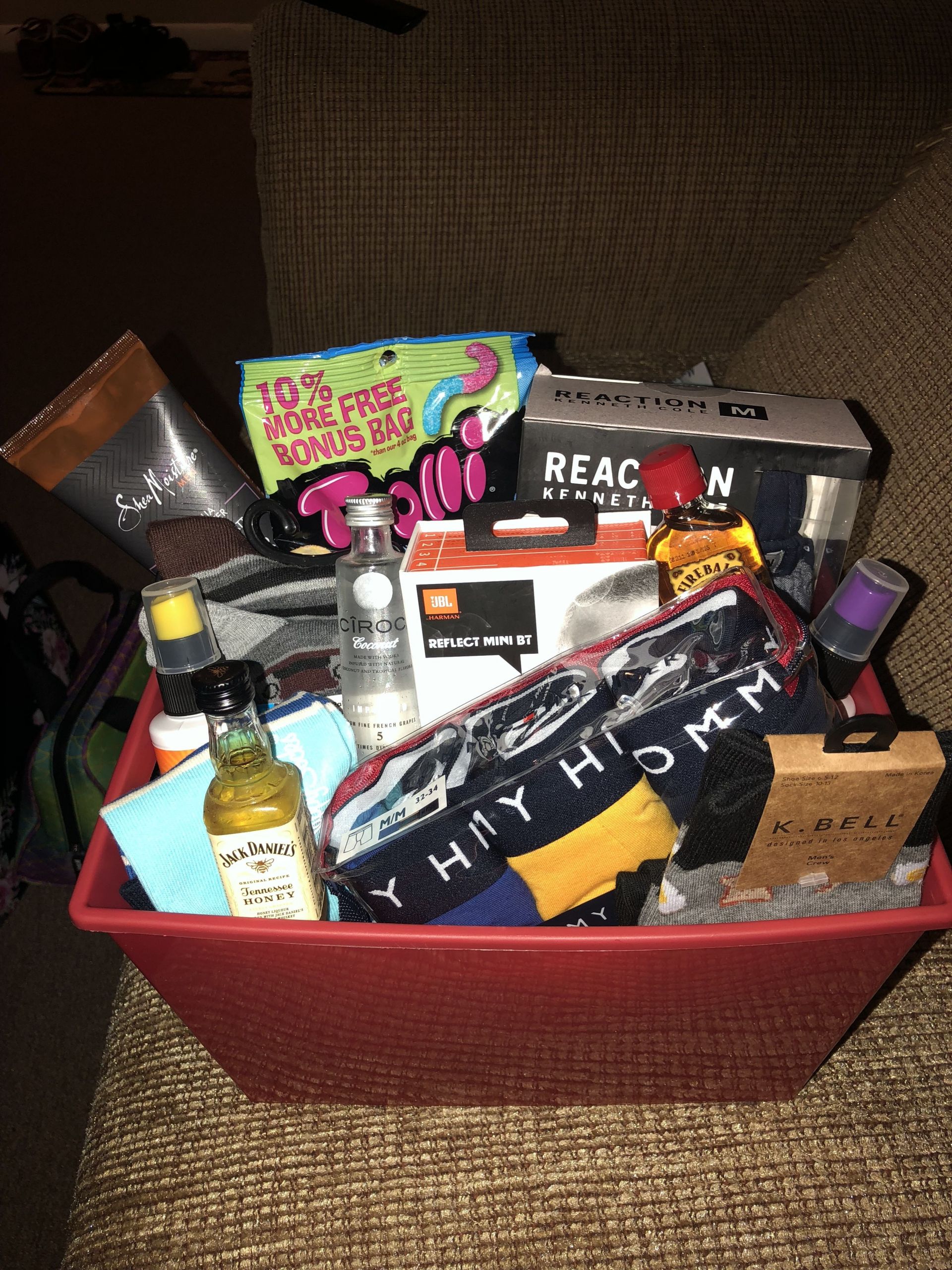 Cute Small Gift Ideas For Boyfriend
 Basket I made for my husband’s birthday