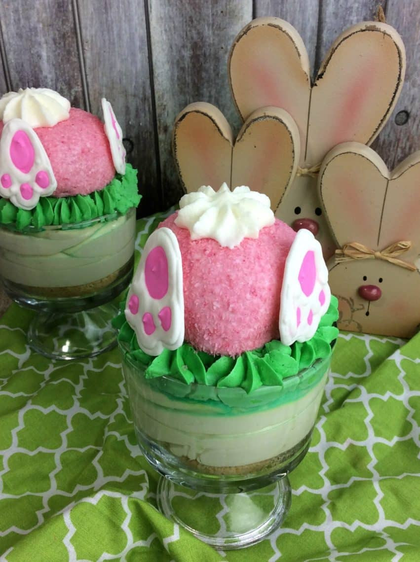 Desserts Recipes For Easter
 Cute Easter Dessert Idea Hidden Bunny Mini Cheesecake Recipe