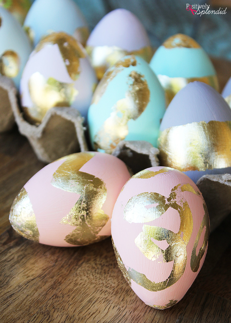 Diy Easter Eggs
 An easy Easter craft idea Gilded DIY Easter Eggs