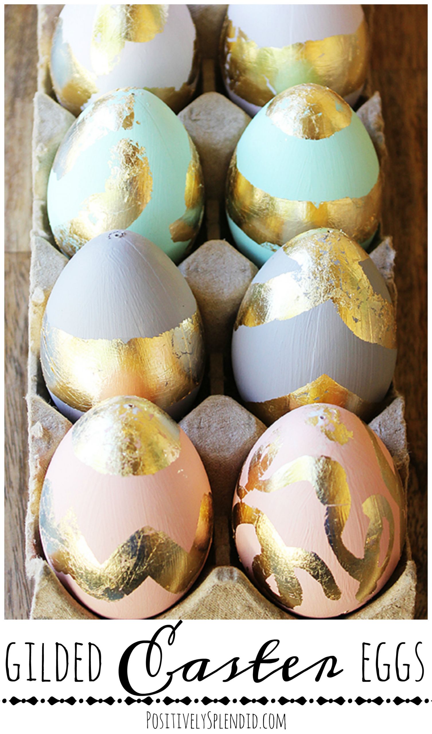 Diy Easter Eggs
 An easy Easter craft idea Gilded DIY Easter Eggs