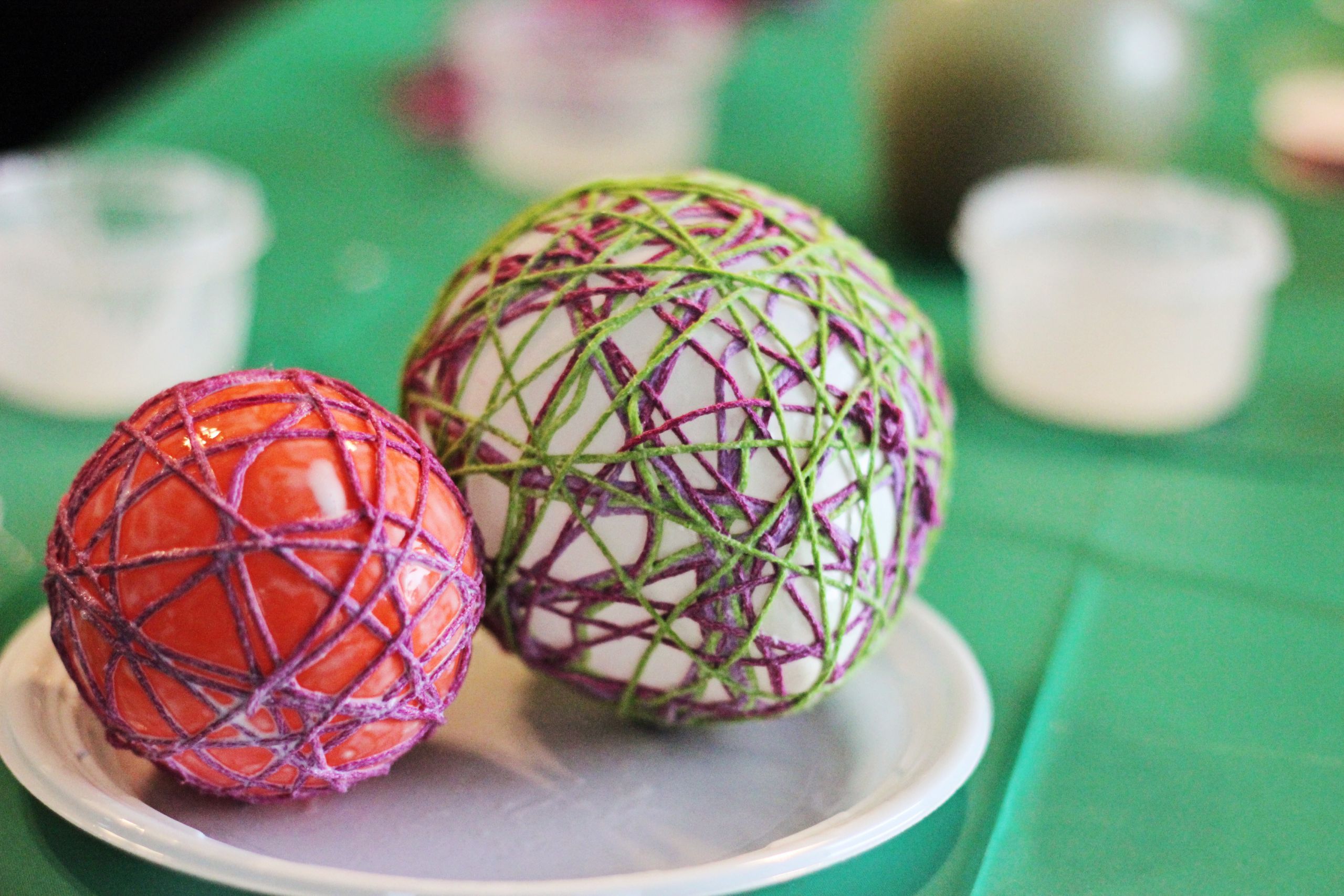 Diy Easter Eggs
 Yarn Easter Egg Craft Make String Easter Eggs