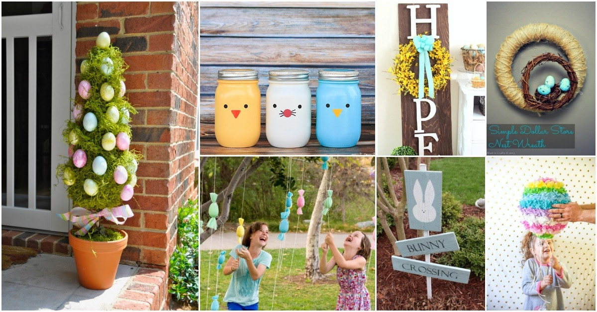 Diy Easter Yard Decorations
 25 Creative DIY Outdoor Easter Decorations That Fill Your