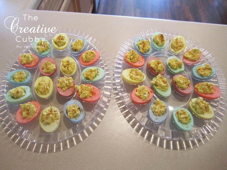 Easter Dyed Deviled Eggs
 The Creative Cubby Easter Colored Deviled Eggs