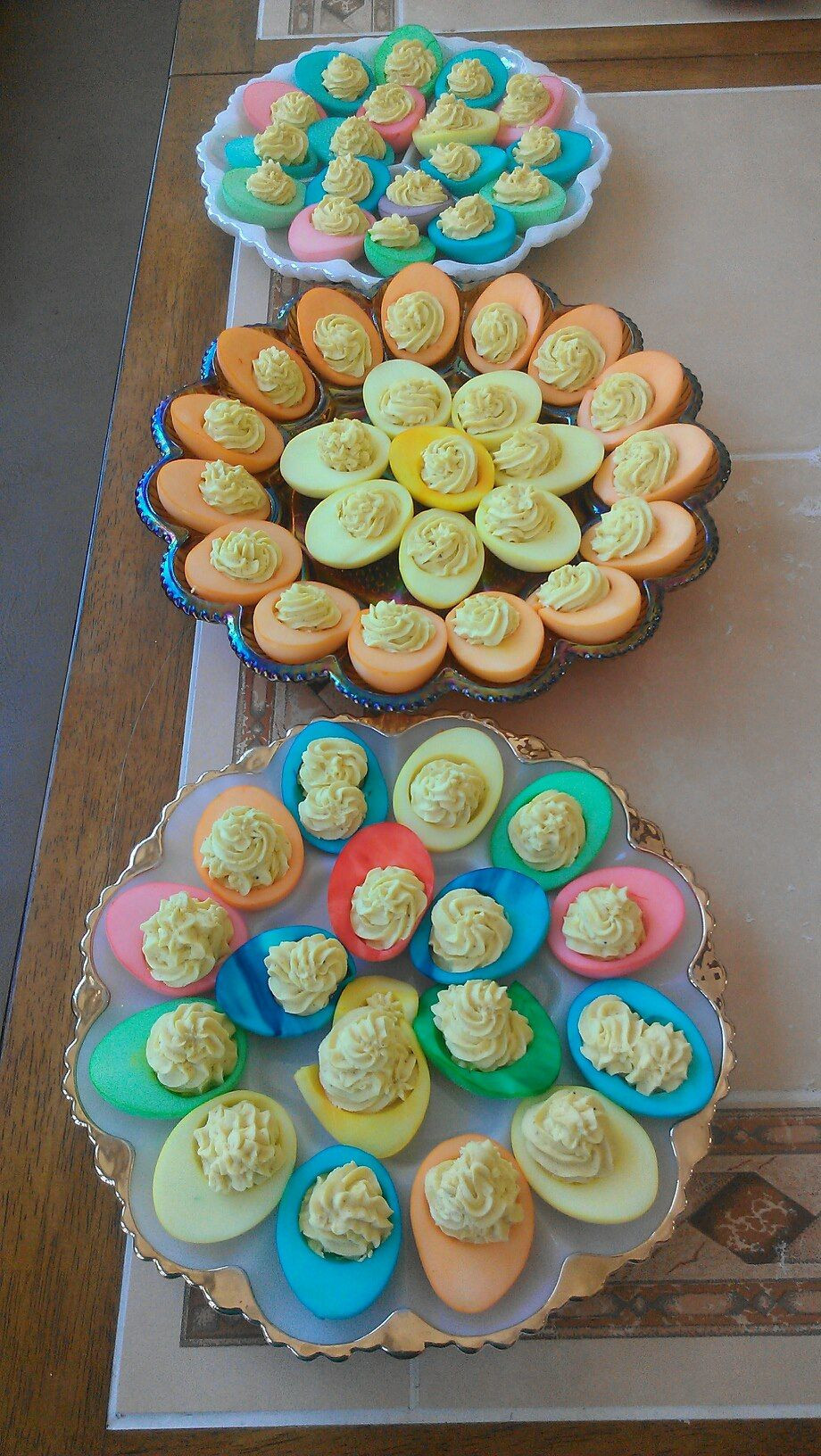 Easter Dyed Deviled Eggs
 Easter Colored Deviled Eggs