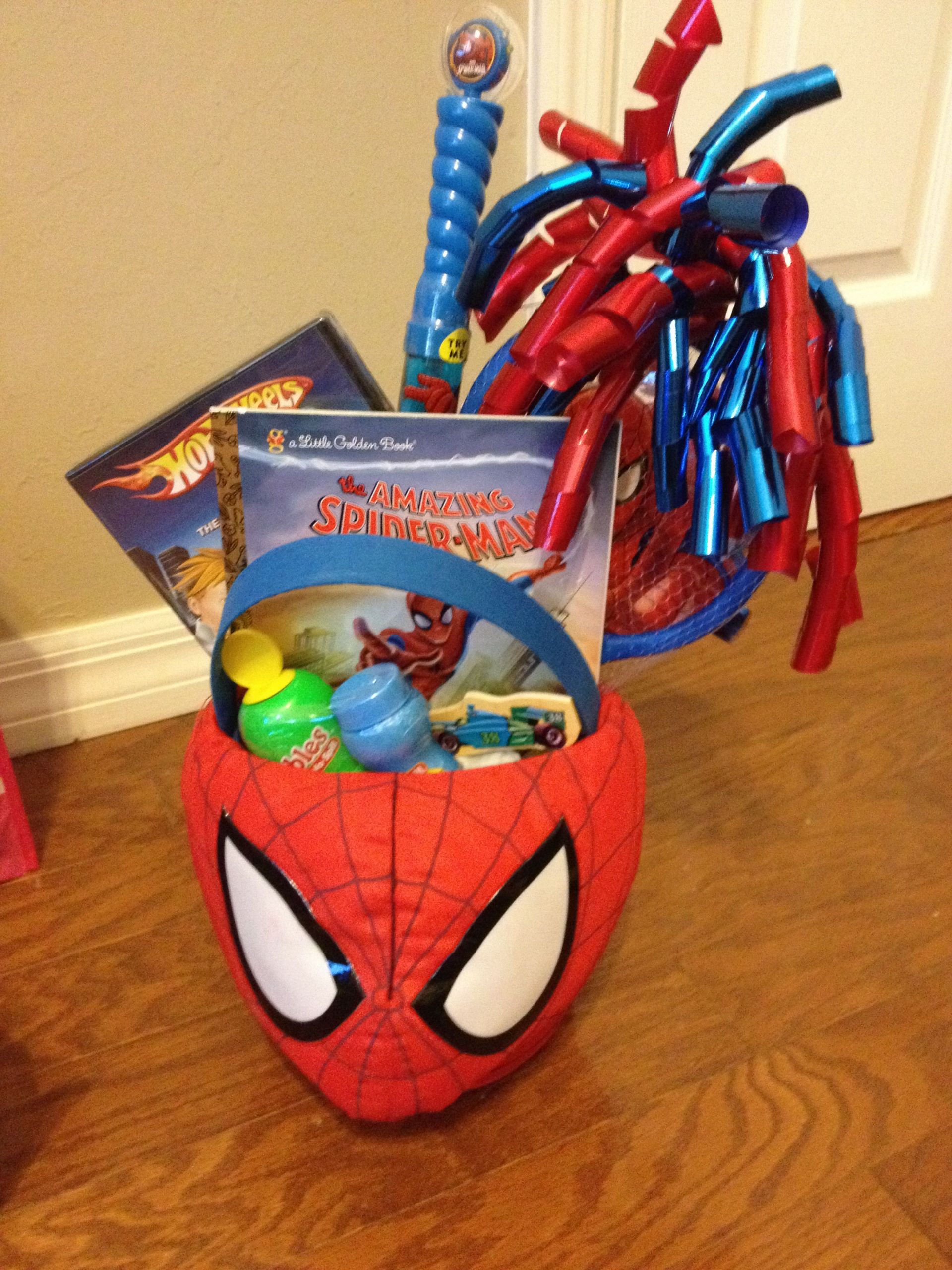 Easter Gifts For 3 Year Old
 Spiderman easter basket for three year old boy