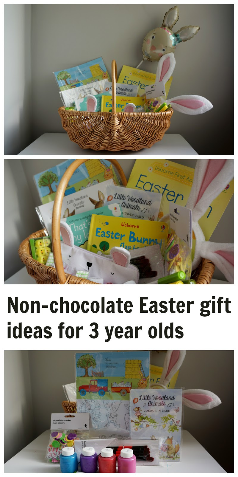 Easter Gifts For 3 Year Old
 What to put in a non chocolate Easter basket for a three