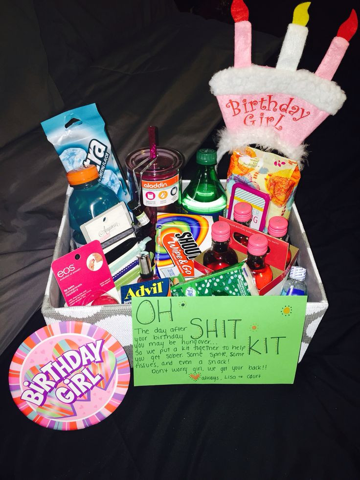 Funny Gift Ideas For Girlfriend
 Bestfriend s 21st birthday "Oh Shit Kit" DIY