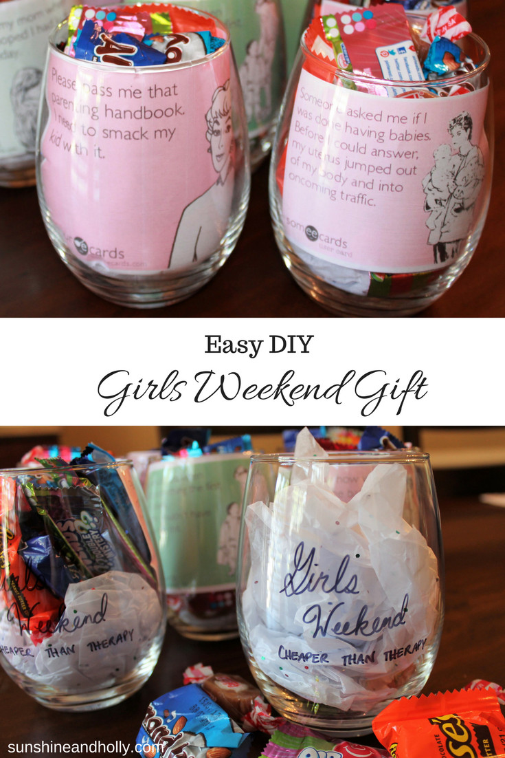 Funny Gift Ideas For Girlfriend
 Easy DIY Girls Weekend Gift Sunshine and Holly