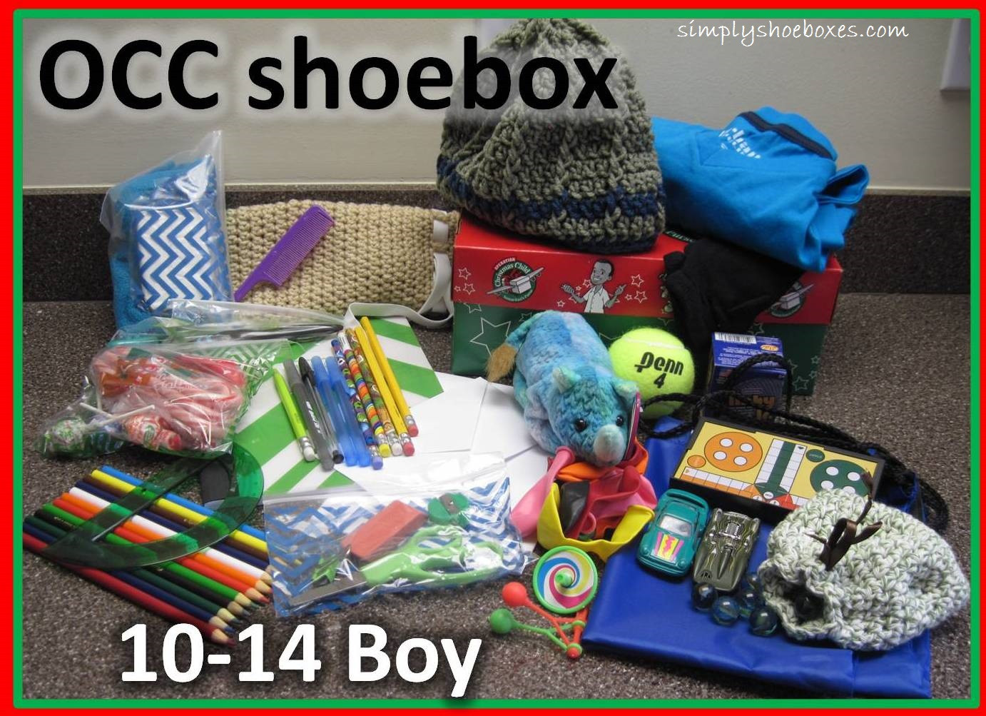 Gift Ideas For Boys Age 14
 Simply Shoeboxes Operation Christmas Child Shoebox Packed