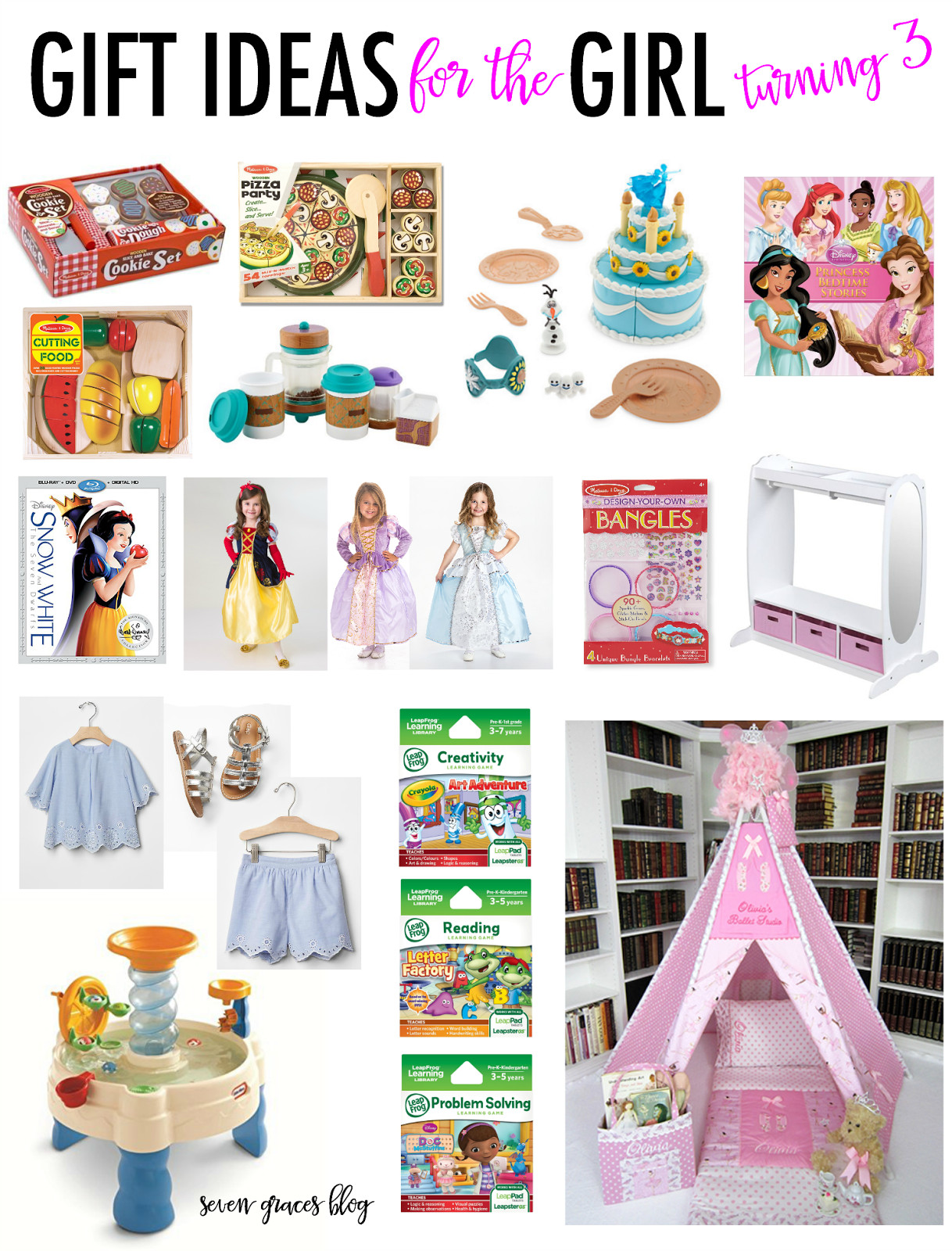 Gift Ideas For Girls 10 Years Old
 Gift Ideas for the Girl Turning Three Seven Graces