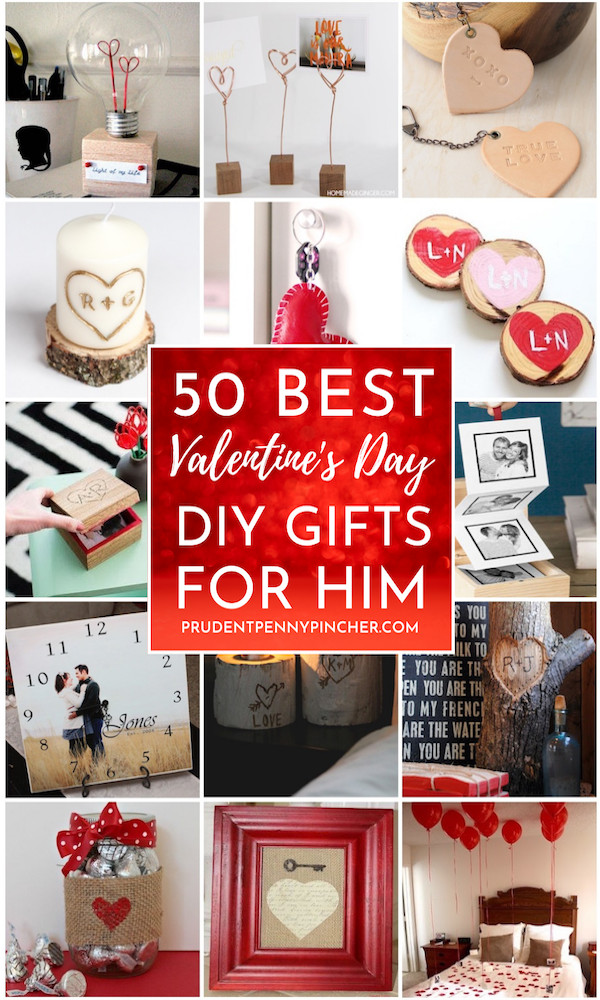 Gift Ideas For Him Valentines
 50 DIY Valentines Day Gifts for Him Prudent Penny Pincher