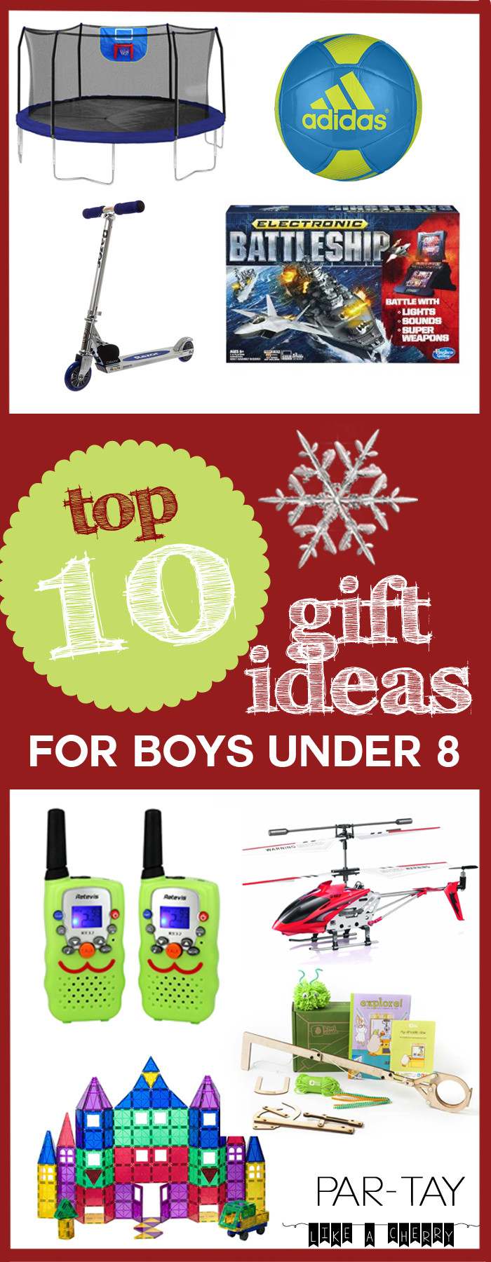 Great Gift Ideas For Boys
 Top 10 Gift Ideas for Boys Under 8 Party Like a Cherry
