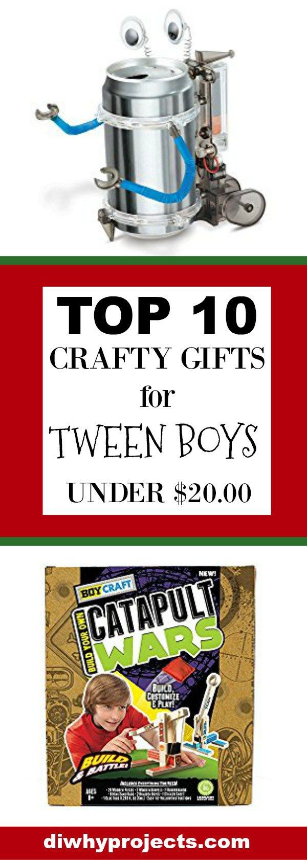 Great Gift Ideas For Boys
 Top 10 Crafty Gift Ideas for Tween Boys 2017 Christmas