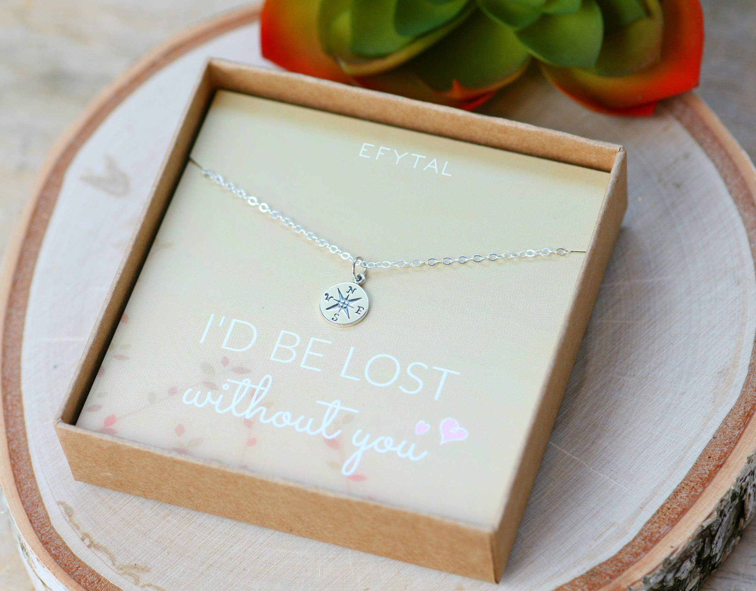 I Love You Gift Ideas For Girlfriend
 EFYTAL Necklace Gift for Girlfriend Wife Sterling