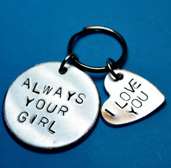 I Love You Gift Ideas For Girlfriend
 Keyring "Always your girl" with "I love you" heart hand