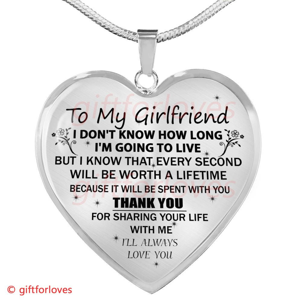 I Love You Gift Ideas For Girlfriend
 To My Girlfriend Luxury Necklace Surprise Ideas For
