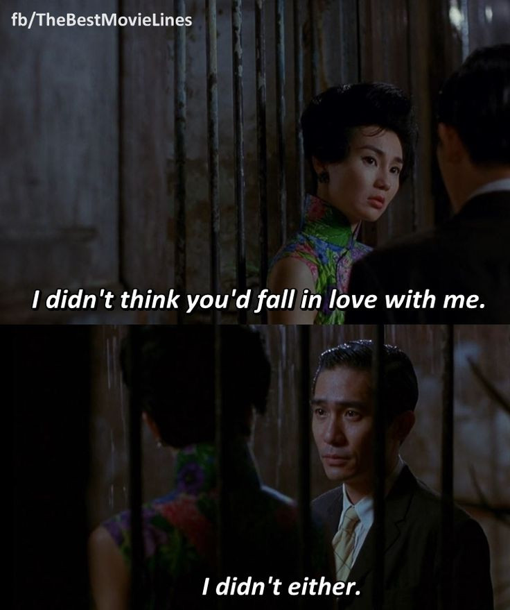 In The Mood For Love Quotes
 The Best Movie Lines