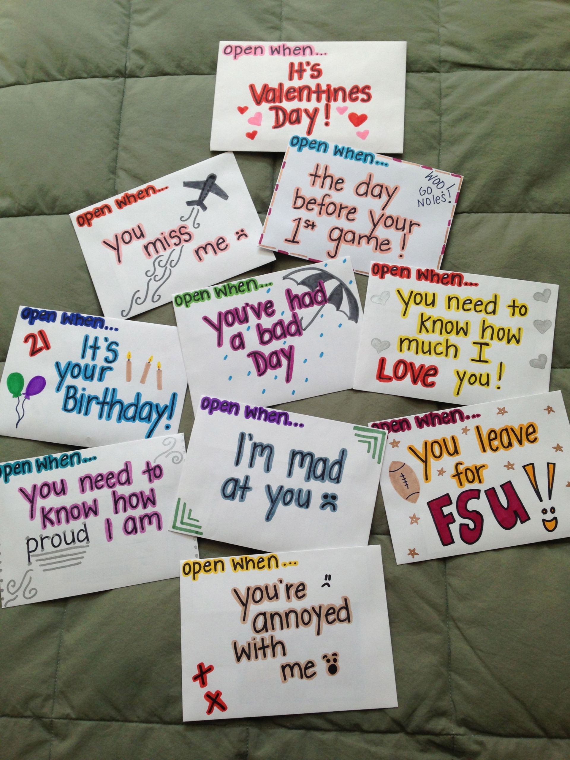 Long Distance Valentines Day Ideas
 open when letters long distance t valentines day t