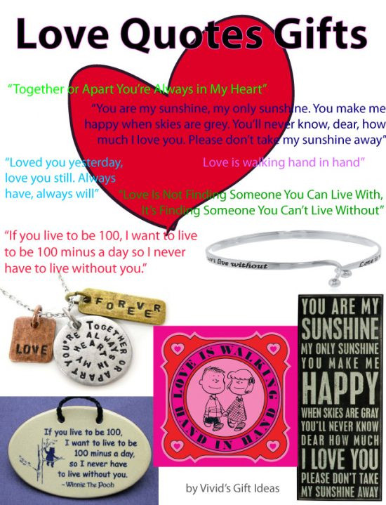 Love Gift Quotes
 Love Quote Gifts