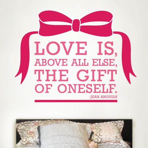 Love Gift Quotes
 Items similar to Love Is A Gift