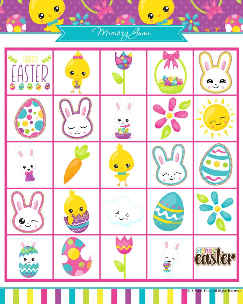 Printable Easter Activities
 Free Printable Easter Games Your Family Will Love Sarah