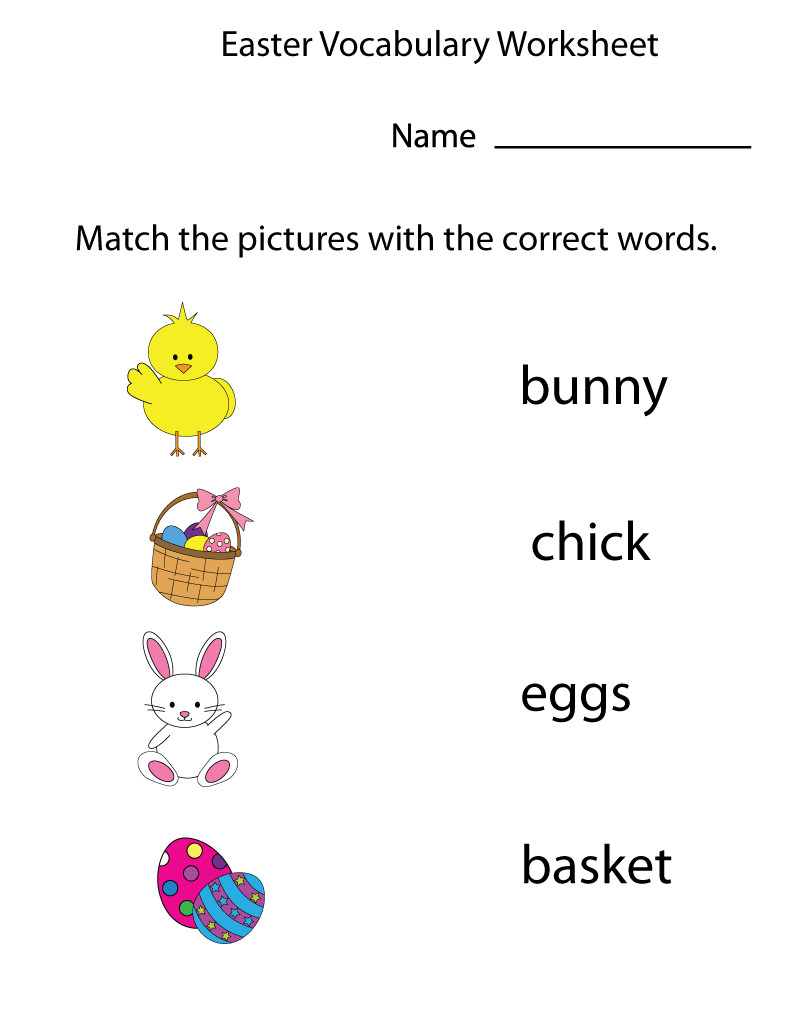 Printable Easter Activities
 Easter Preschool Worksheets Best Coloring Pages For Kids