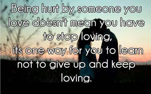 Quotes For The One You Love
 Quotes About Hurting The e You Love QuotesGram