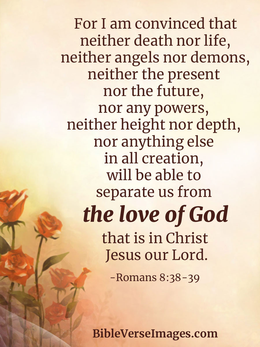 Relationships Quotes From The Bible
 Bible Verse about Love Romans 8 38 39 Bible Verse
