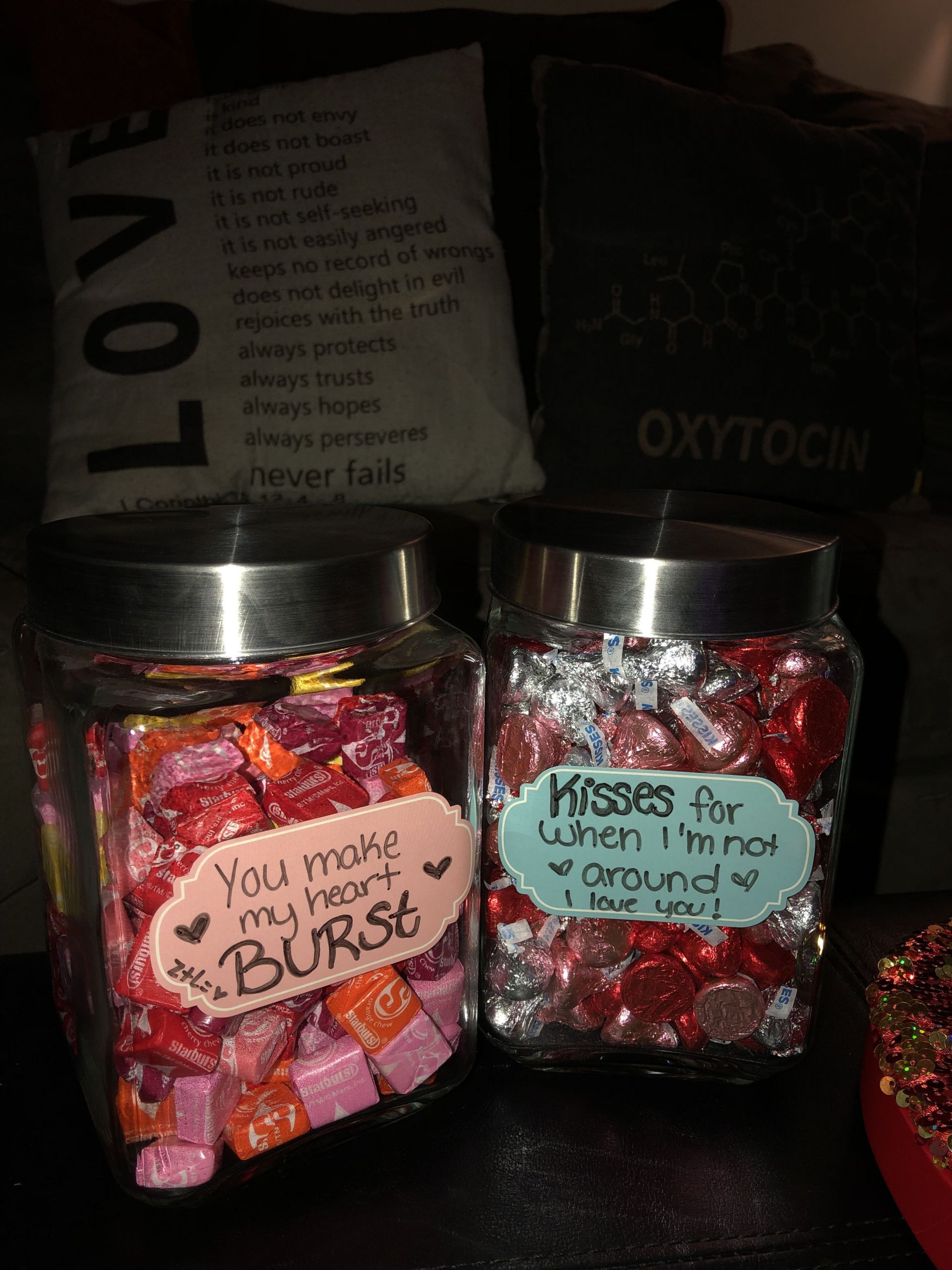 Romantic Boyfriend Gift Ideas
 Gift ideas for him vday boyfriend tsideas jars kisse