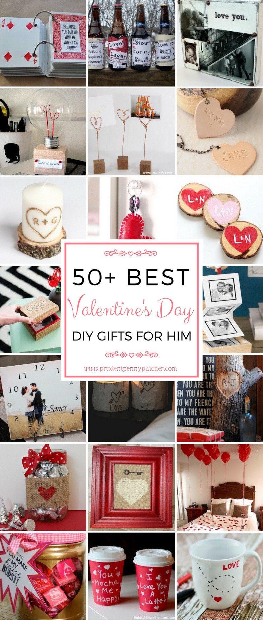 Unique Valentine Day Gift Ideas For Him
 50 DIY Valentines Day Gifts for Him Prudent Penny Pincher