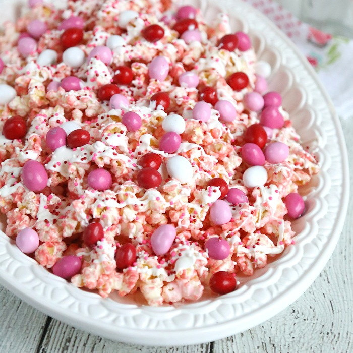 Valentines Day Candy Corn
 Valentines Day Popcorn Recipe Pink Chocolate Covered Popcorn
