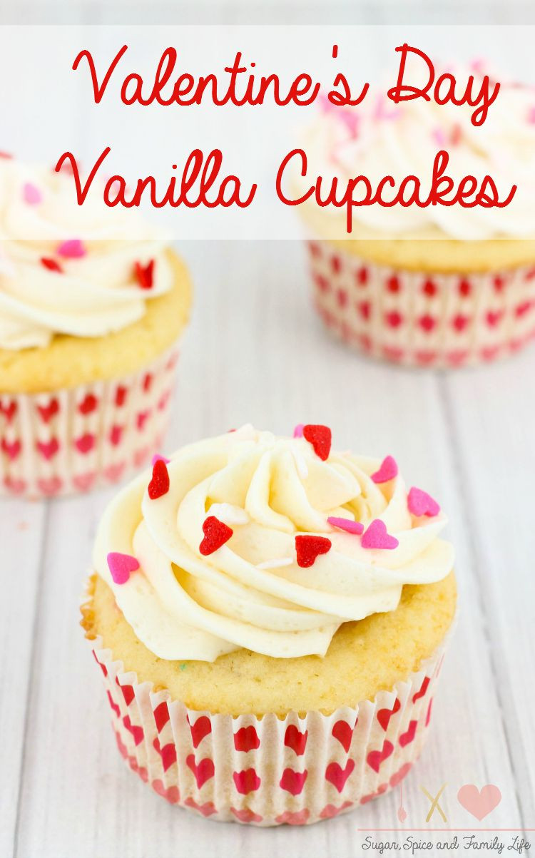 Valentines Day Cupcakes Recipes
 Valentine s Day Vanilla Cupcakes