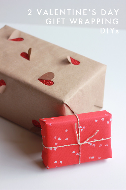 Valentines Gift Wrapping Ideas
 2 simple Valentine s Day t wrapping ideas The House