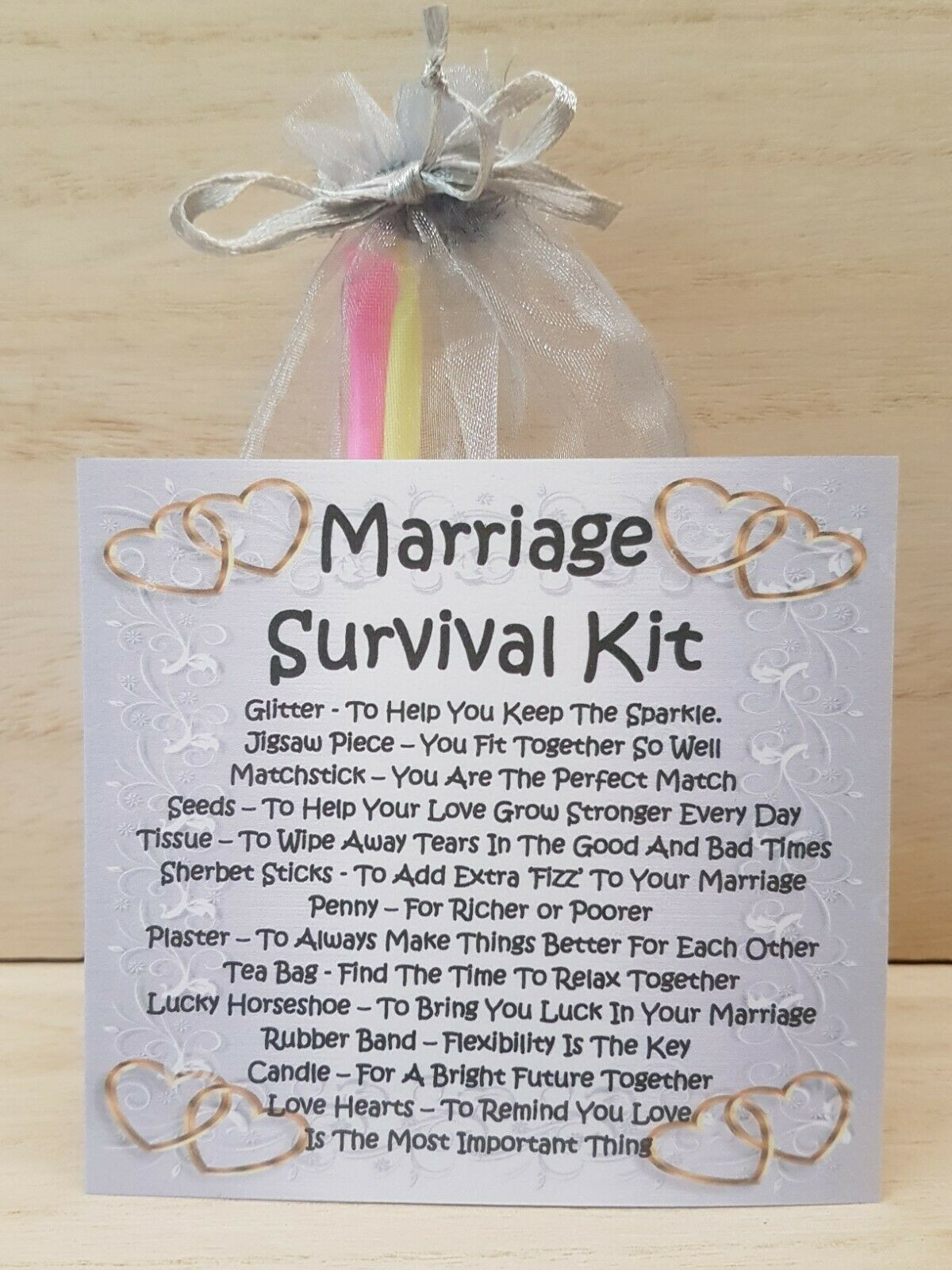 Wedding Gift Ideas For Wealthy Couple
 Marriage Survival Kit A Unique Fun Novelty Gift